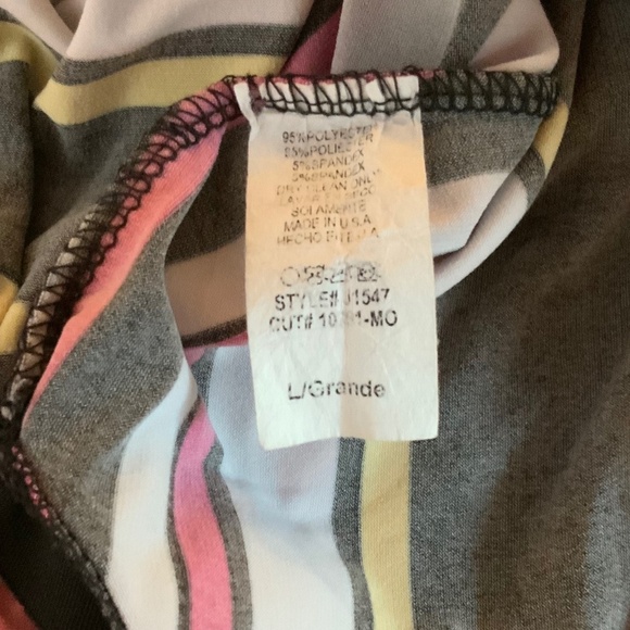 PARTY JUMPSUIT RUFFLES AND STRIPES SIZE L - Picture 10 of 10